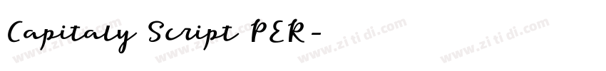 Capitaly Script PER字体转换